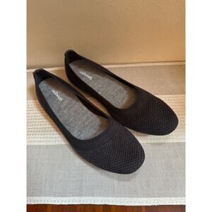 Allbirds Tree Breezer Black/Stormy Grey Size 10.5 Breathable Knit Flats